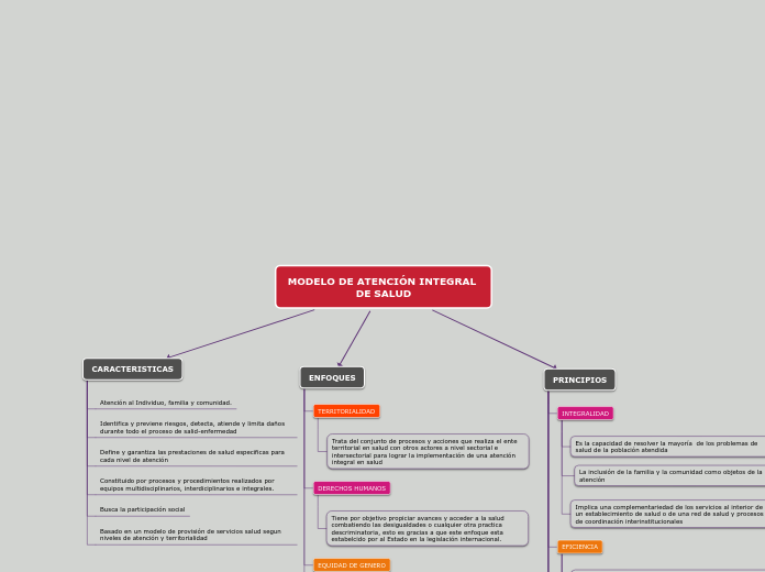MODELO DE ATENCI N INTEGRAL DE SALUD Mind Map